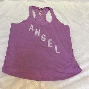 Victoria's Secret Angel Sequin Racerback Tank Top
